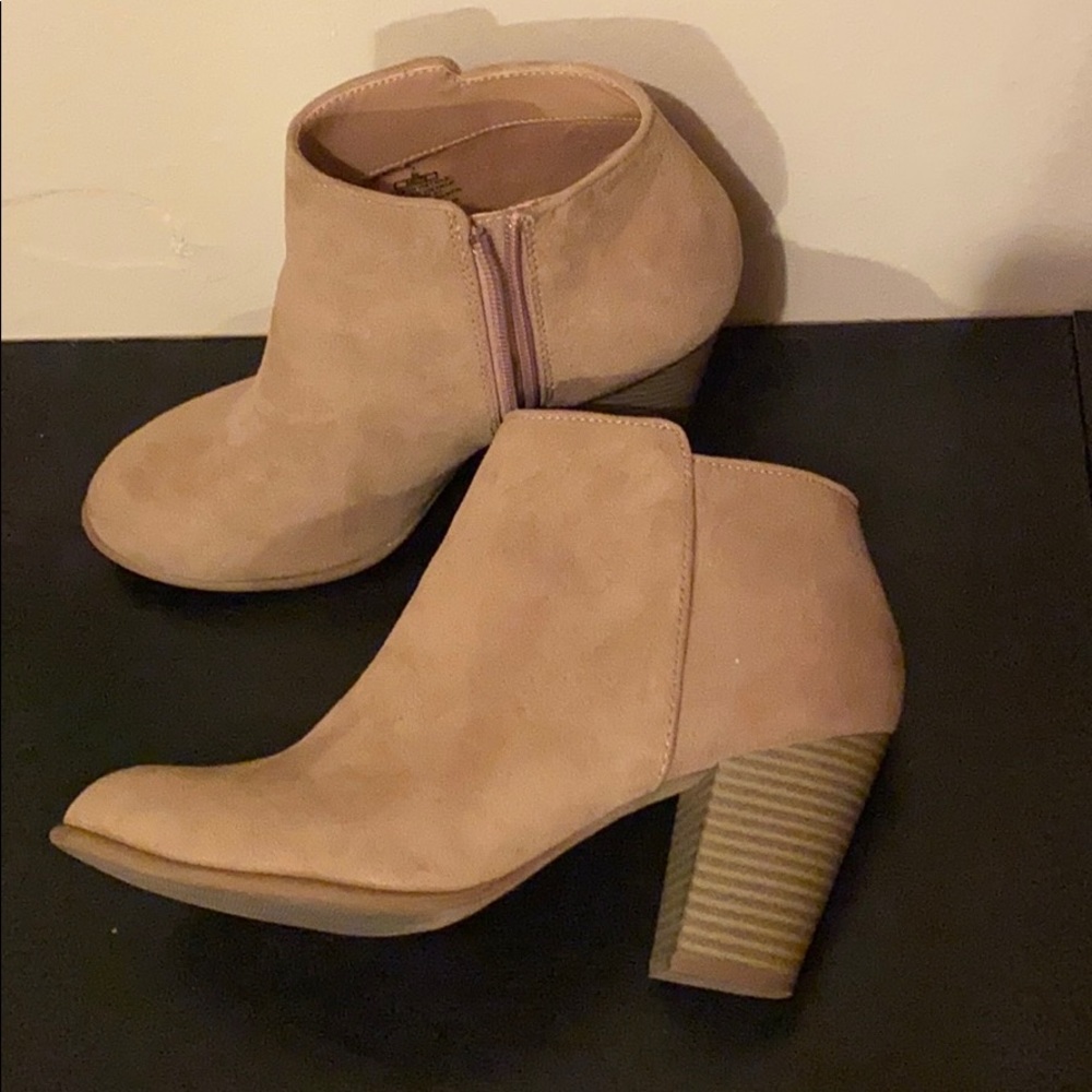 Nude booties